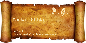 Maskal Gilda névjegykártya